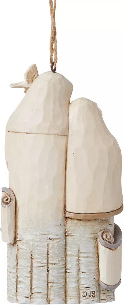Jim Shore Heartwood Creek White Woodland - Holy Family Hanging Ornament