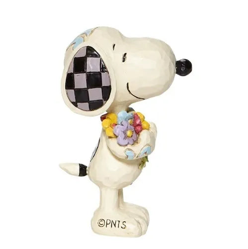 Peanuts by Jim Shore - Snoopy with Flowers Mini Figurine