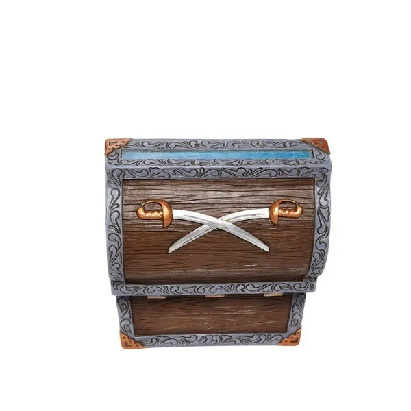 Jim Shore Disney Traditions - Peter Pan & Captain Hook Treasure Chest - Treasure-strewn Tableau