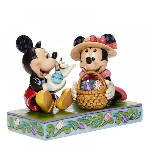 Jim Shore Disney Traditions - Mickey & Minnie Mouse - Easter Artistry