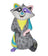 Disney Britto Meeko Mini Figurine