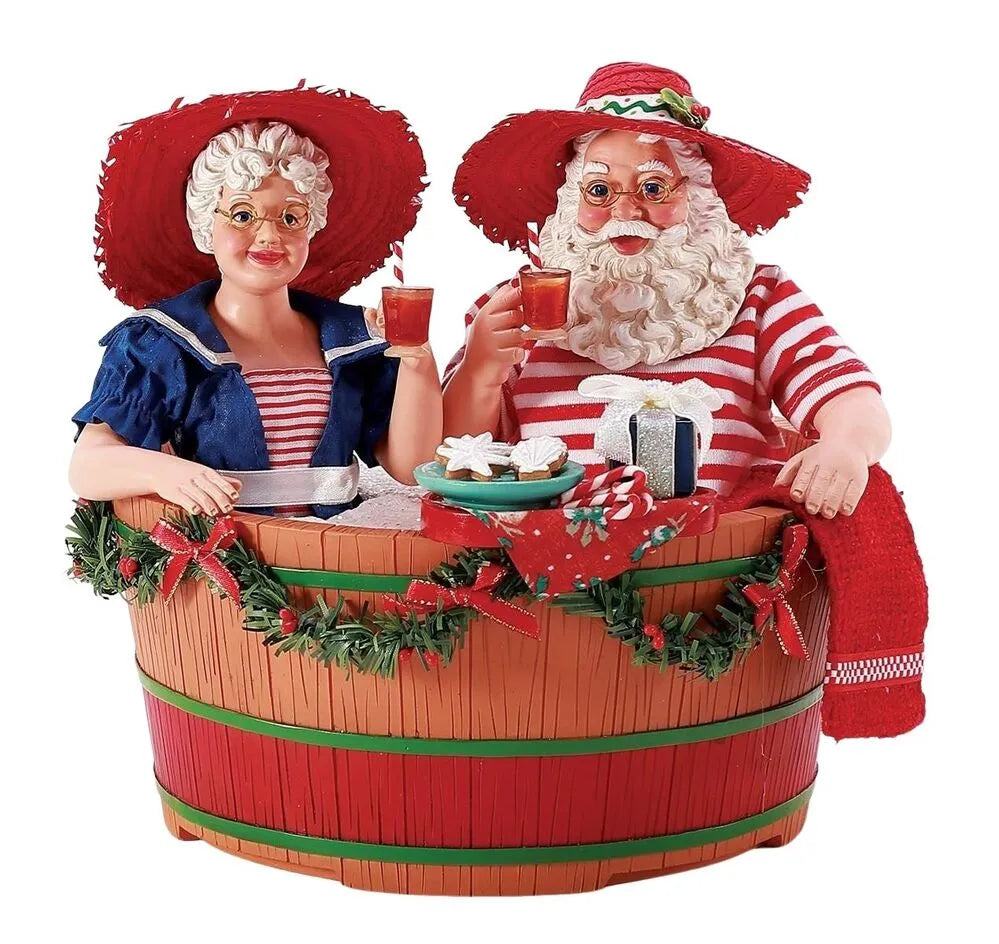 Possible Dreams by Dept 56 Mr And Mrs Claus - Hot Tub Party