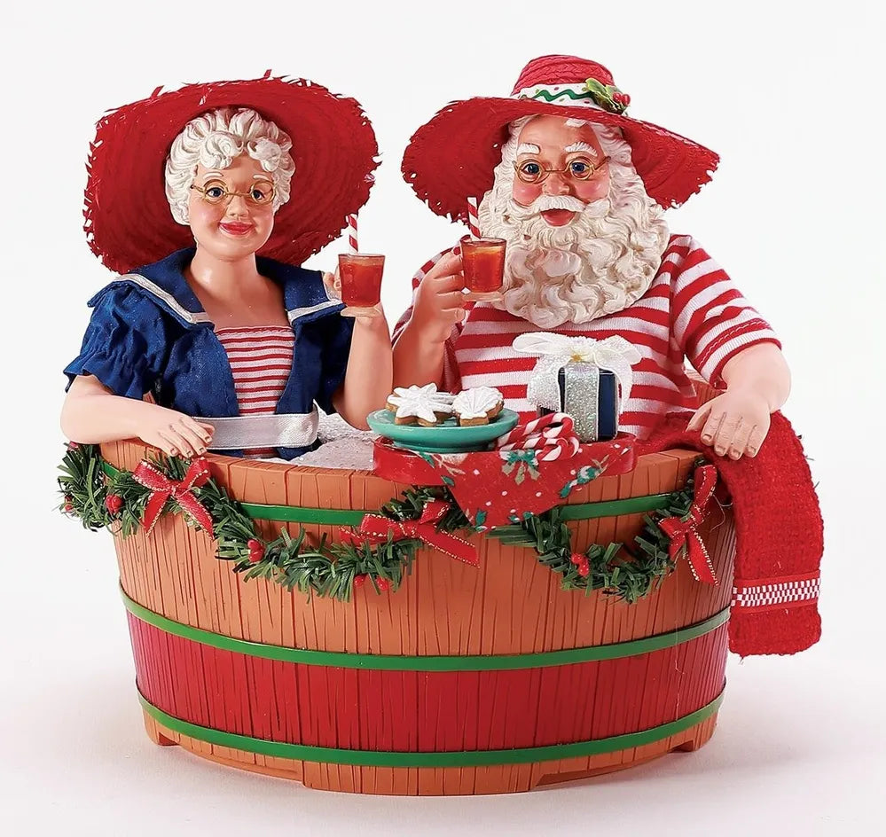 Possible Dreams by Dept 56 Mr And Mrs Claus - Hot Tub Party