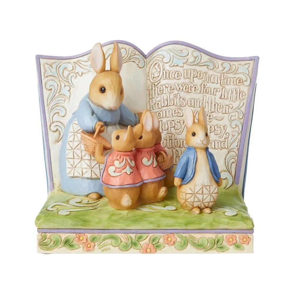 Beatrix Potter by Jim Shore - Peter Rabbit Storybook - Once Upon a Time There Were Four Little Rabbits