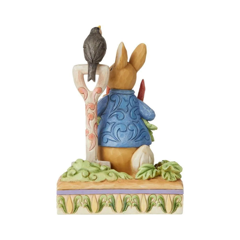 Beatrix Potter by Jim Shore - Peter Rabbit In Garden - Then He Ate Some Radishes