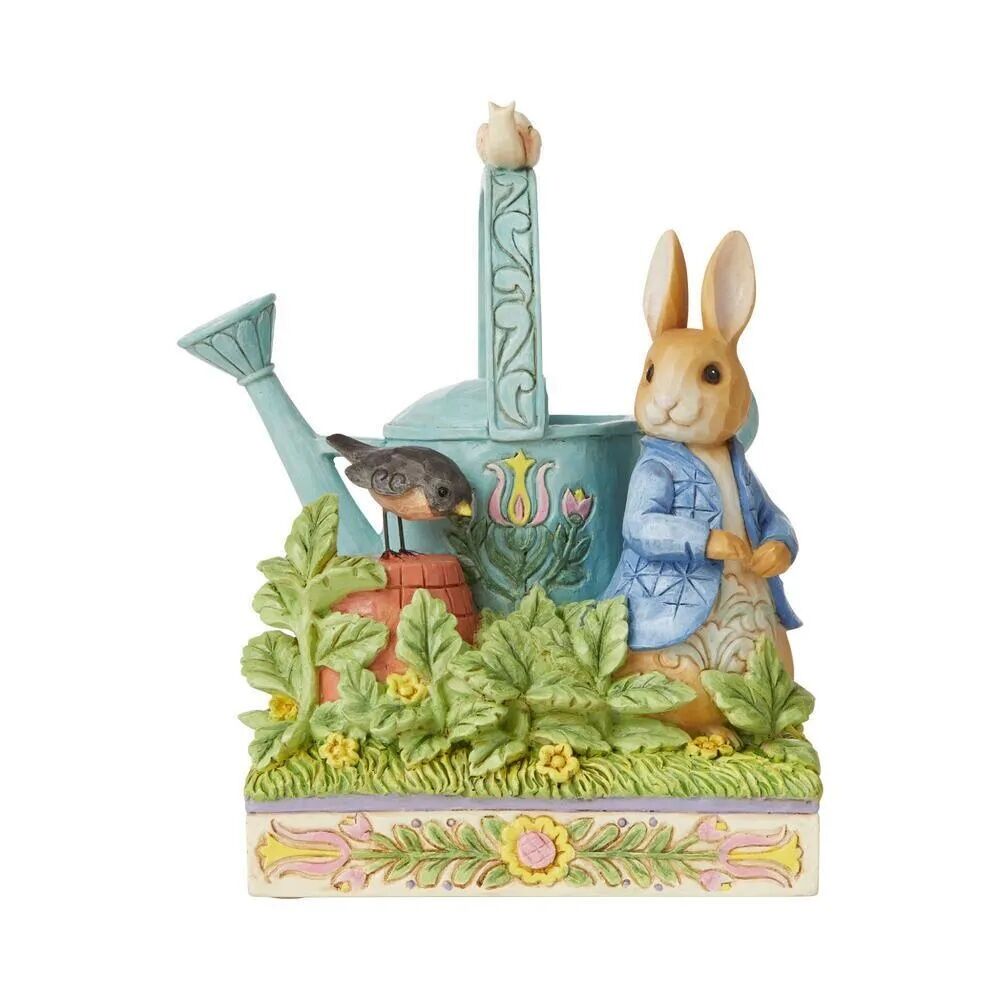Beatrix Potter by Jim Shore - Peter Rabbit With Watering Can - Caught in Mr. McGregor’s Garden