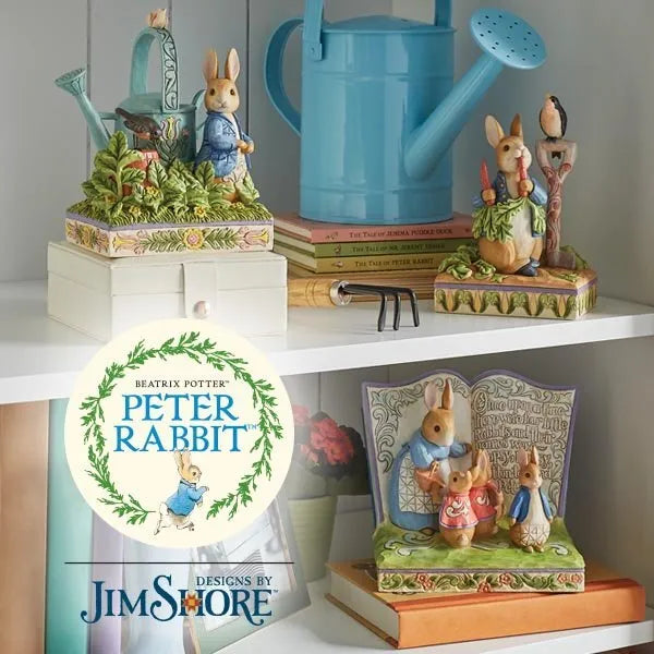 Beatrix Potter by Jim Shore - Peter Rabbit With Watering Can - Caught in Mr. McGregor’s Garden