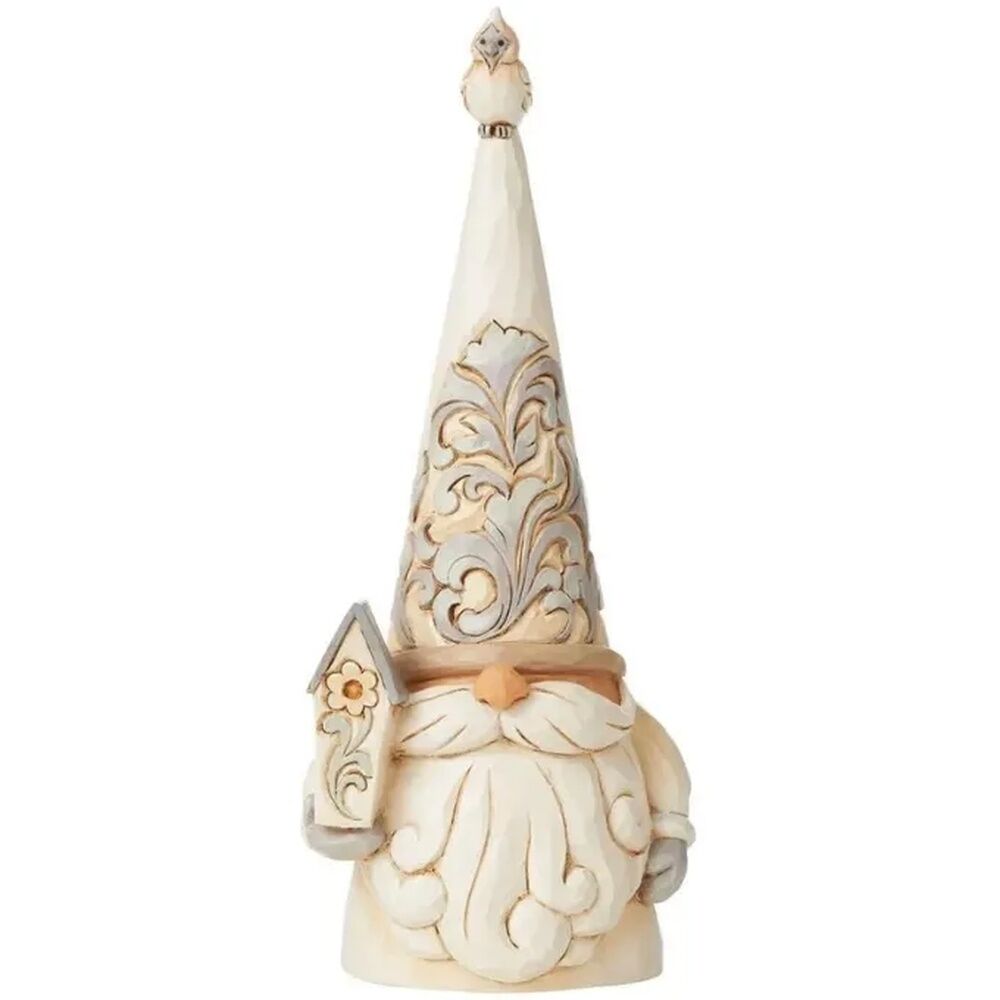 Jim Shore Heartwood Creek White Woodland - Gnome Holiday Birdhouse