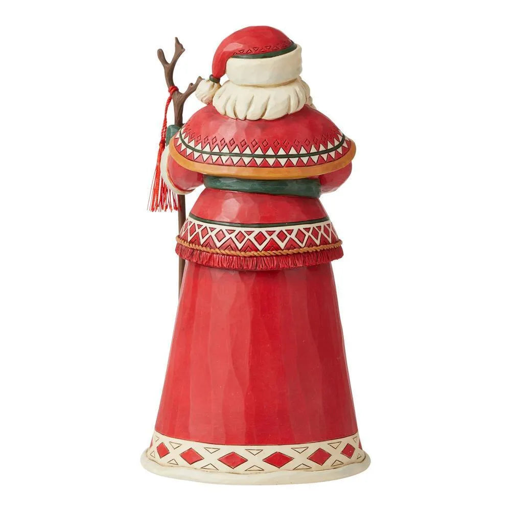 Jim Shore Heartwood Creek - Lapland Santa Riding Reindeer Skirt