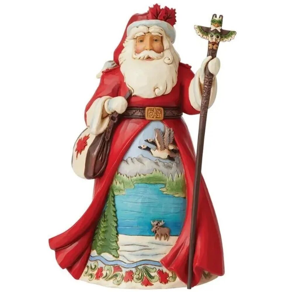 Jim Shore Heartwood Creek Christmas Around The World - Canadian Santa