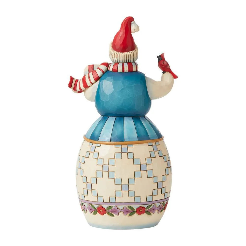 Jim Shore Heartwood Creek - Snowman With Cardinal