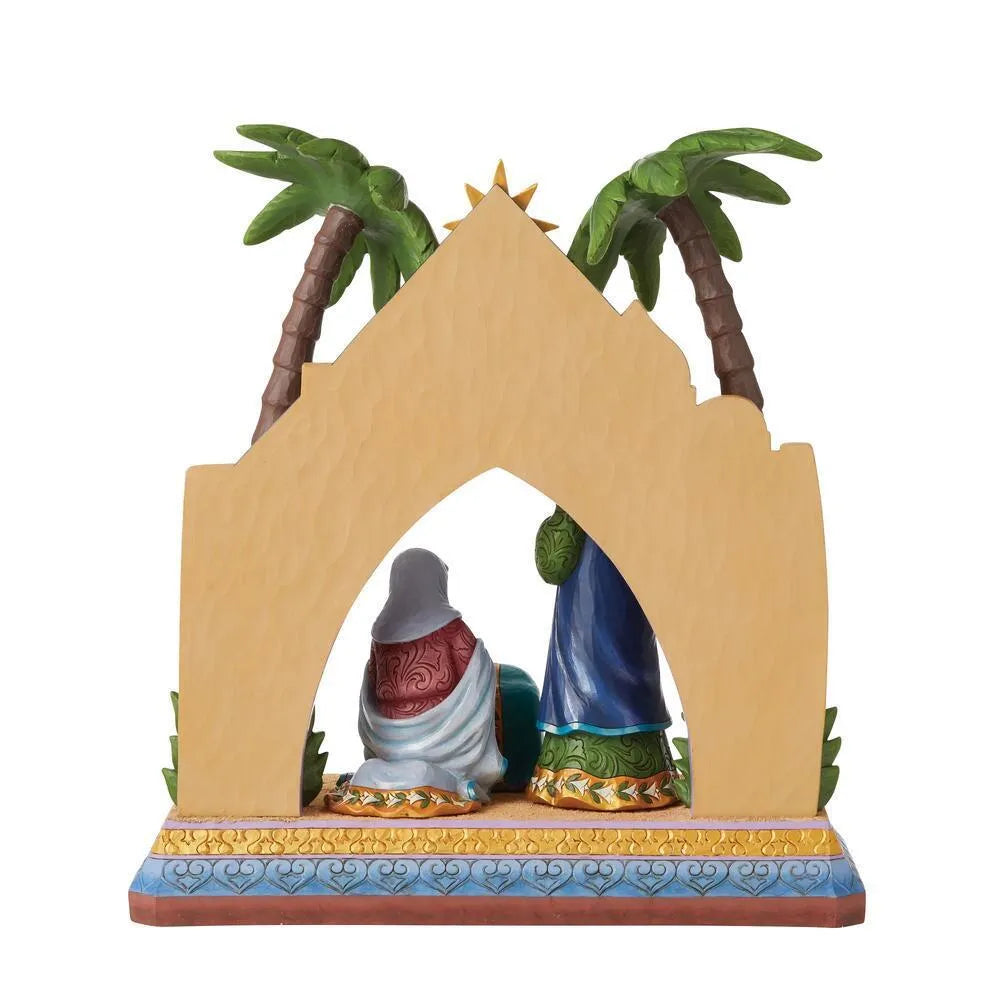 Jim Shore Heartwood Creek - Holy Family With Stable Set of 4 Limited Edition 46cm