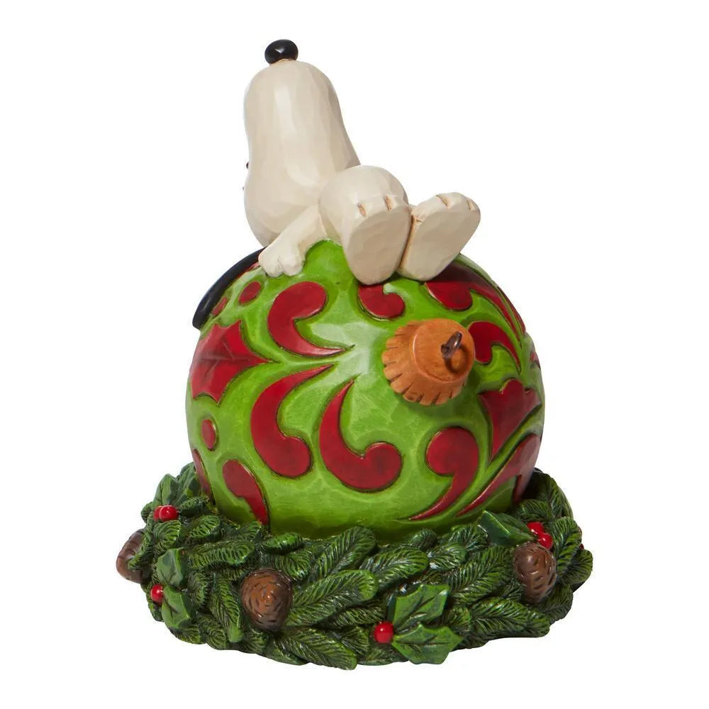 Peanuts by Jim Shore - Snoopy Laying on a Ornament - Hanging Around