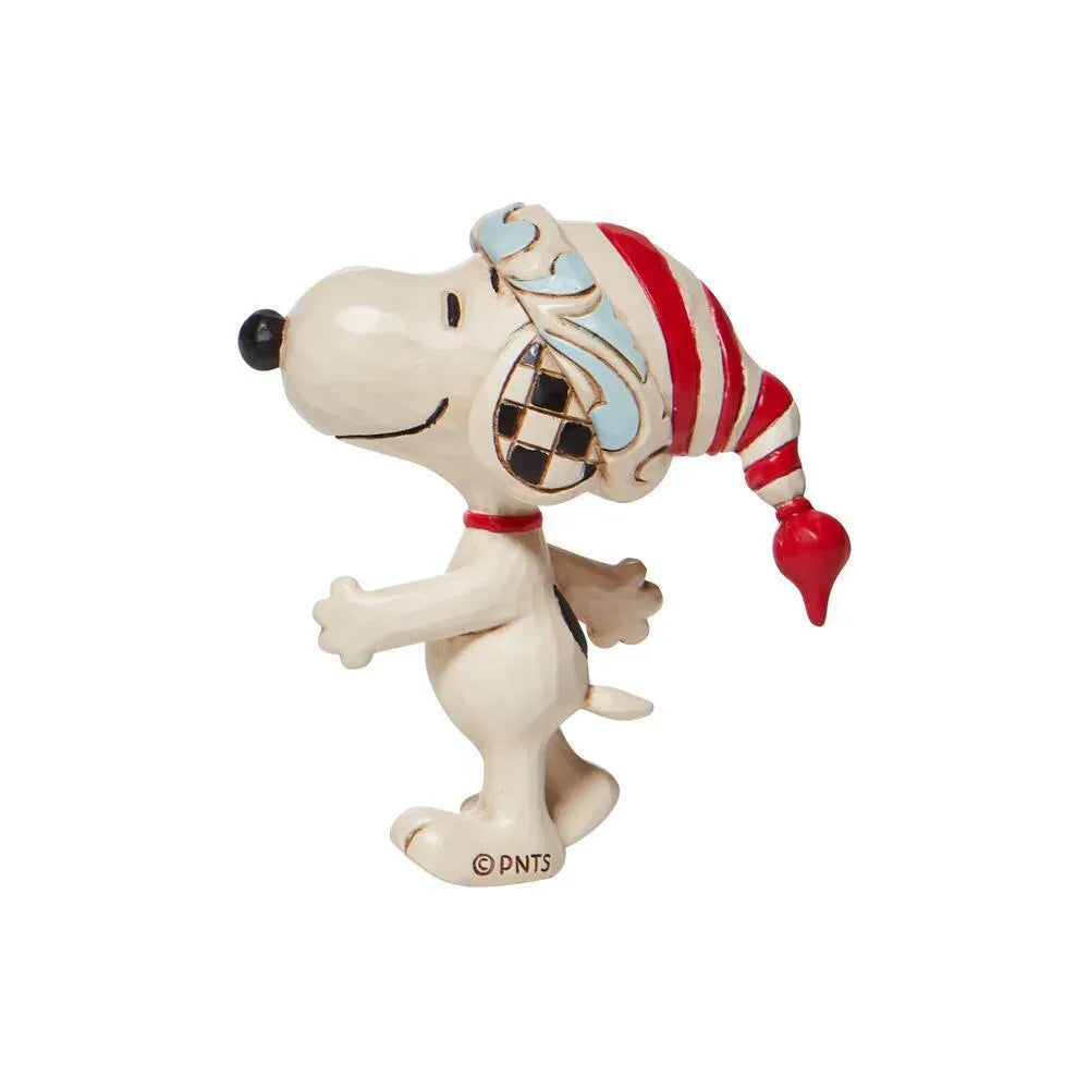 Peanuts by Jim Shore - Snoopy With Red & White Hat Mini Figurine