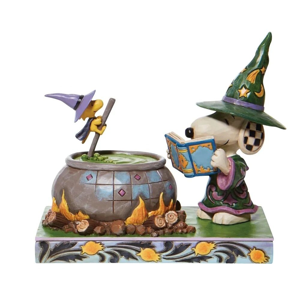 Peanuts by Jim Shore - Witch Snoopy And Woodstock - Bewitching Beagle