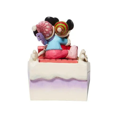 Jim Shore Disney Traditions - Mickey & Minnie Mouse - Sledding Sweethearts (Signed by Jim Shore)