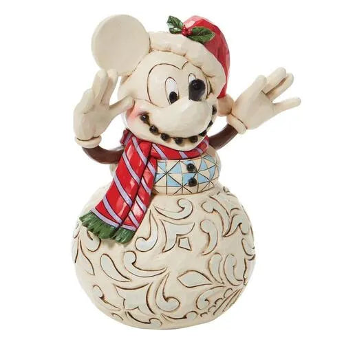 Jim Shore Disney Traditions - Mickey Mouse Snowman - Snowy Smiles