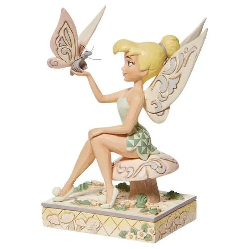 Jim Shore Disney Traditions - Peter Pan Tinkerbell - Passionate Pixie White Woodland