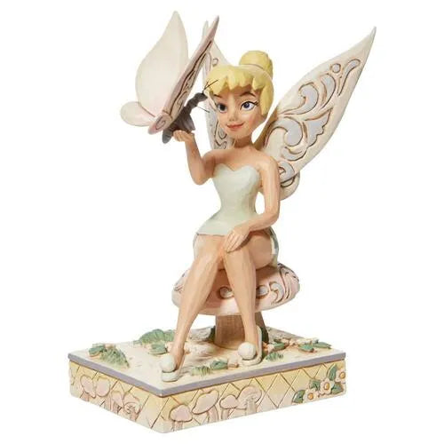 Jim Shore Disney Traditions - Peter Pan Tinkerbell - Passionate Pixie White Woodland