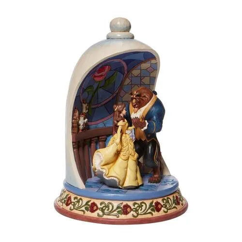 Jim Shore Disney Traditions - Beauty & the Beast Rose Dome - Enchanted Love