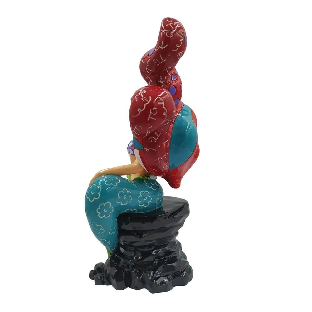 Disney Britto Ariel On Rock Medium Figurine