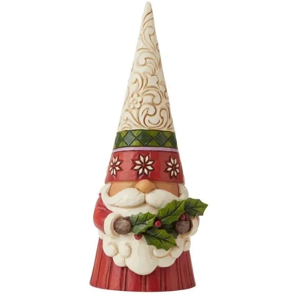 Jim Shore Heartwood Creek Christmas Gnomes - Gnome Holding Holly