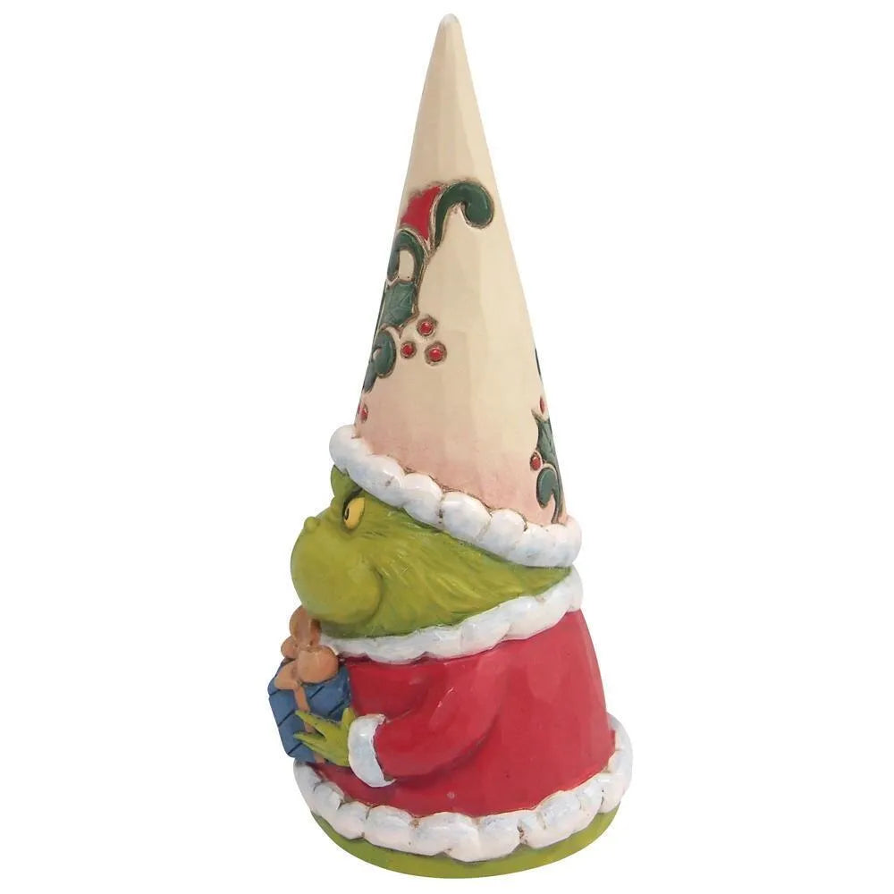 Dr Seuss The Grinch by Jim Shore - Grinch Gnome Holding Present