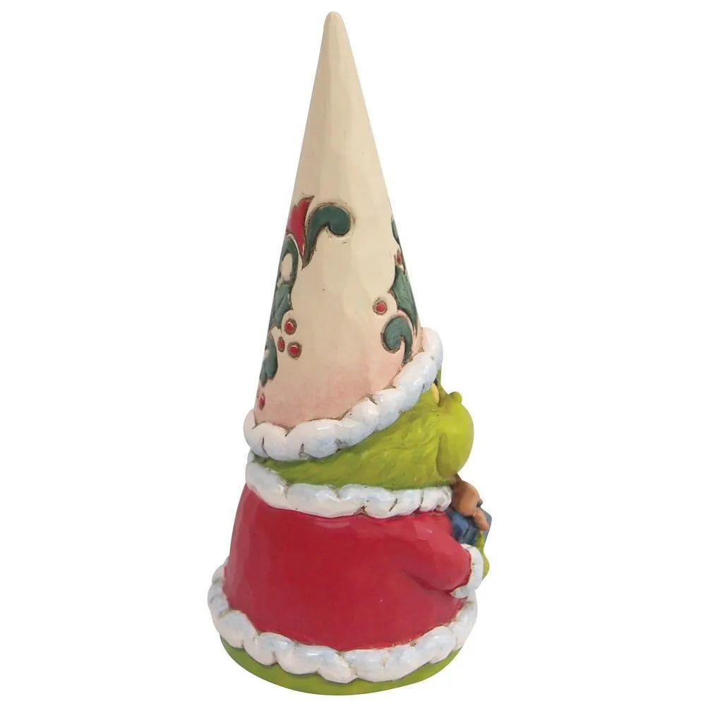 Dr Seuss The Grinch by Jim Shore - Grinch Gnome Holding Present