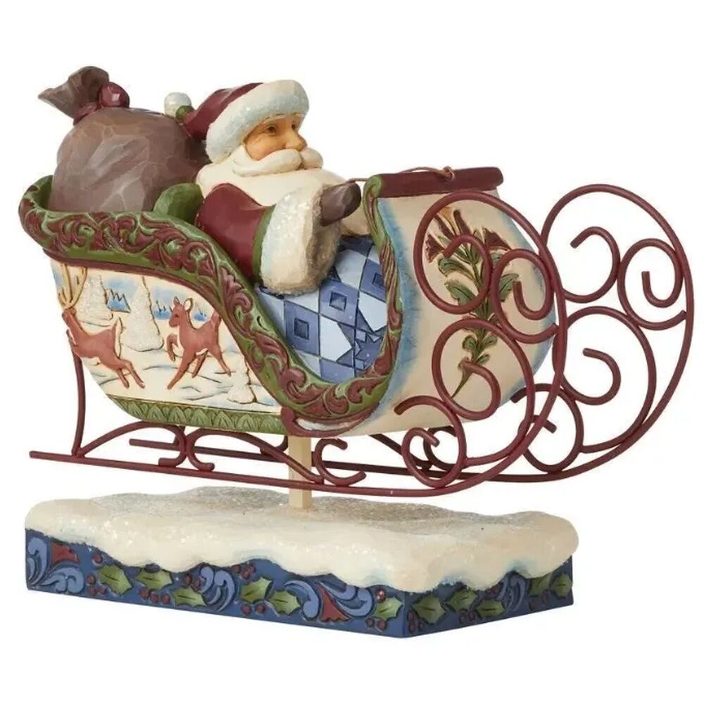 Jim Shore Heartwood Creek Victorian - Santa in Sleigh