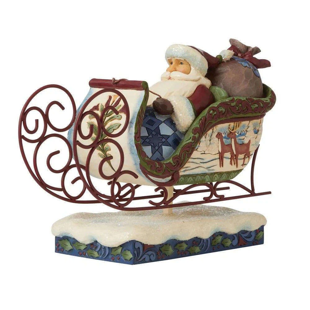 Jim Shore Heartwood Creek Victorian - Santa in Sleigh