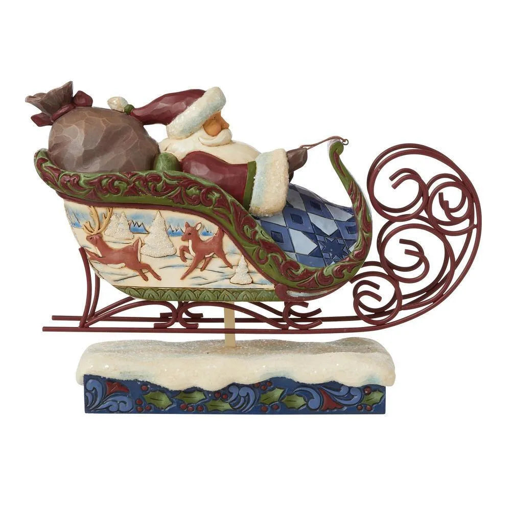 Jim Shore Heartwood Creek Victorian - Santa in Sleigh