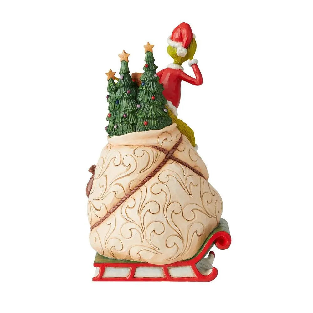 Dr Seuss The Grinch by Jim Shore - Grinch with Lit Rotating Scene