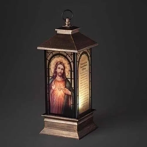 Roman Inc - LED Lantern Sacred Heart of Jesus
