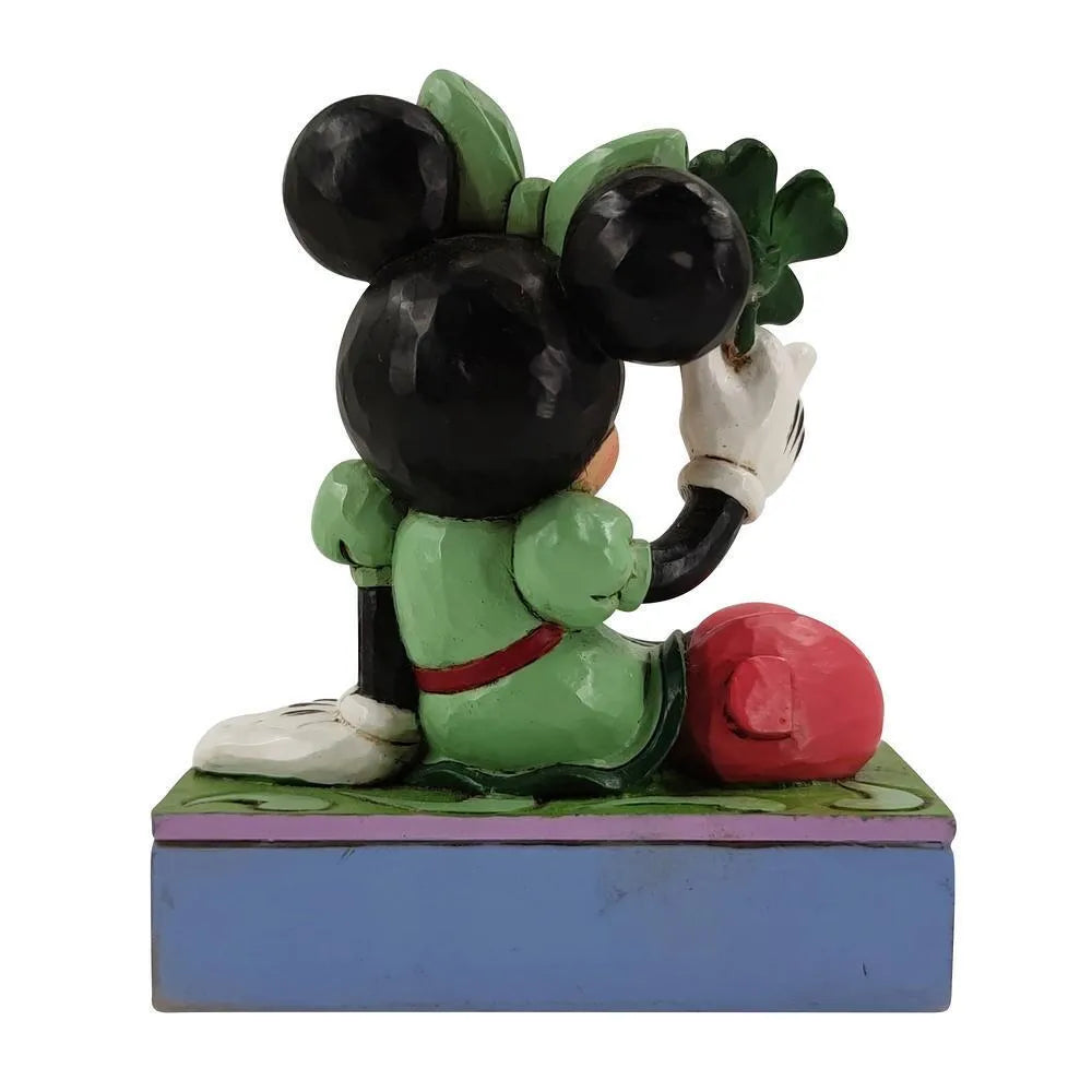 Jim Shore Disney Traditions - Minnie Mouse - Shamrock Personality Pose