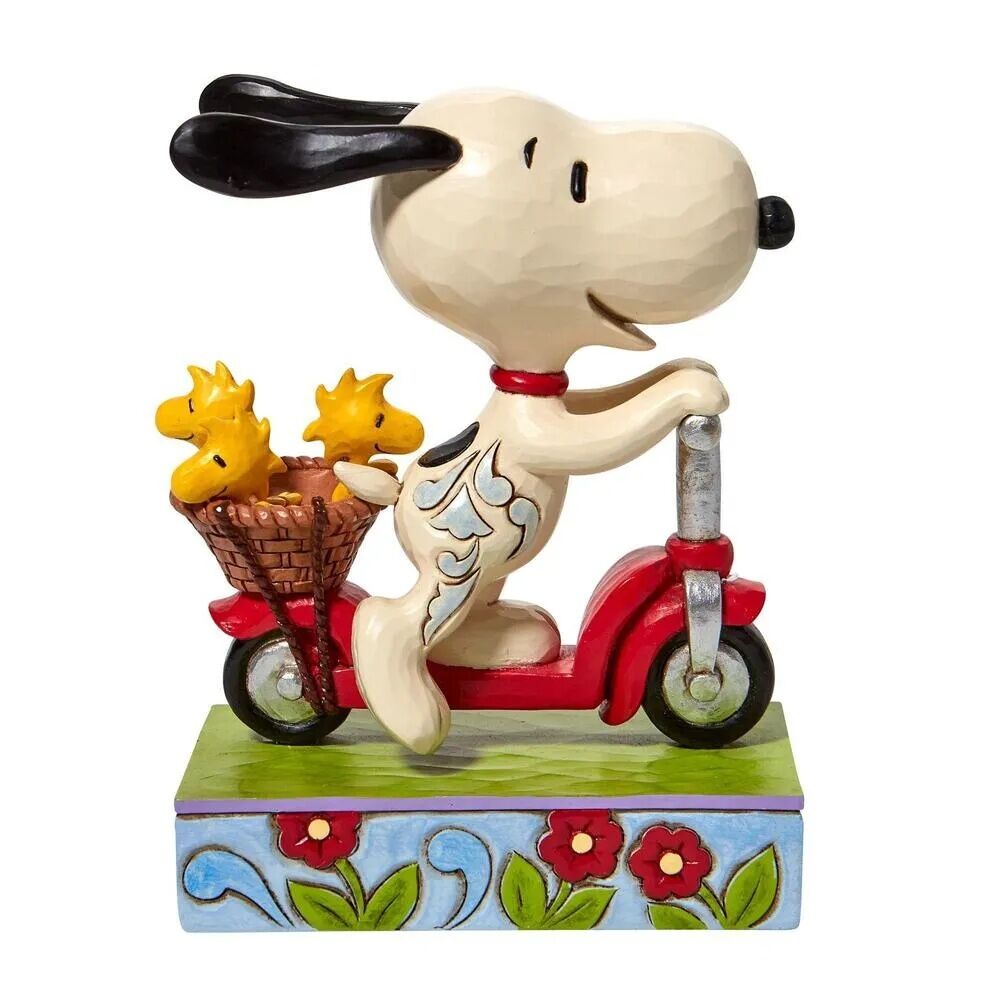 Peanuts by Jim Shore - Snoopy & Woodstock on Scooter
