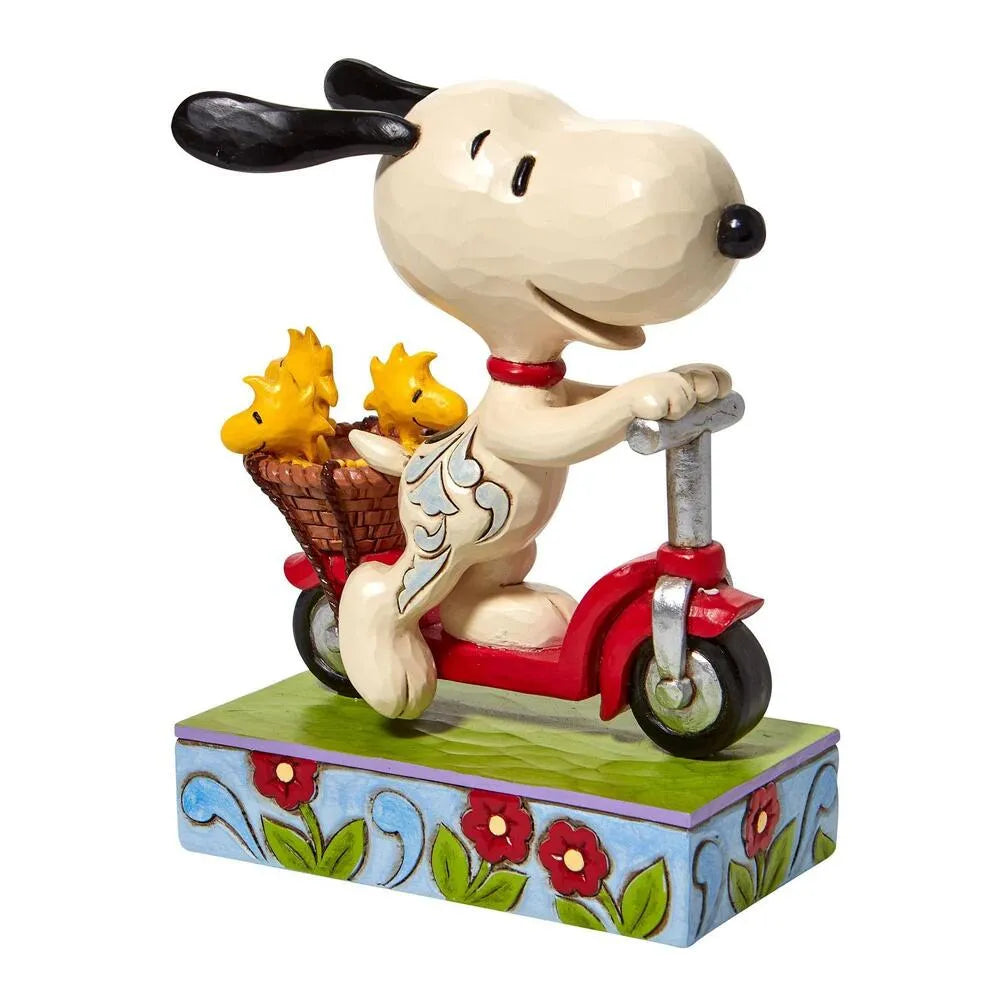 Peanuts by Jim Shore - Snoopy & Woodstock on Scooter