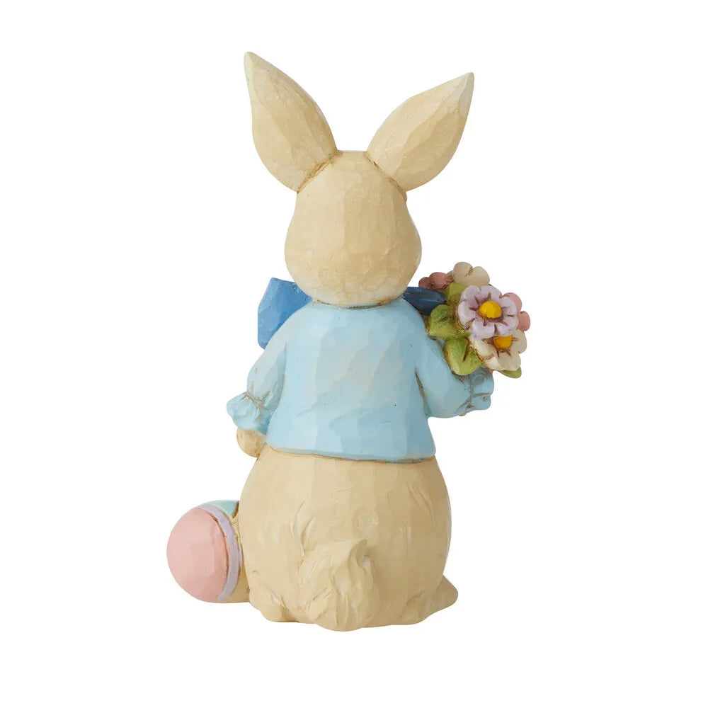 Jim Shore Heartwood Creek Easter - Mini Easter Bunny With Big Bow