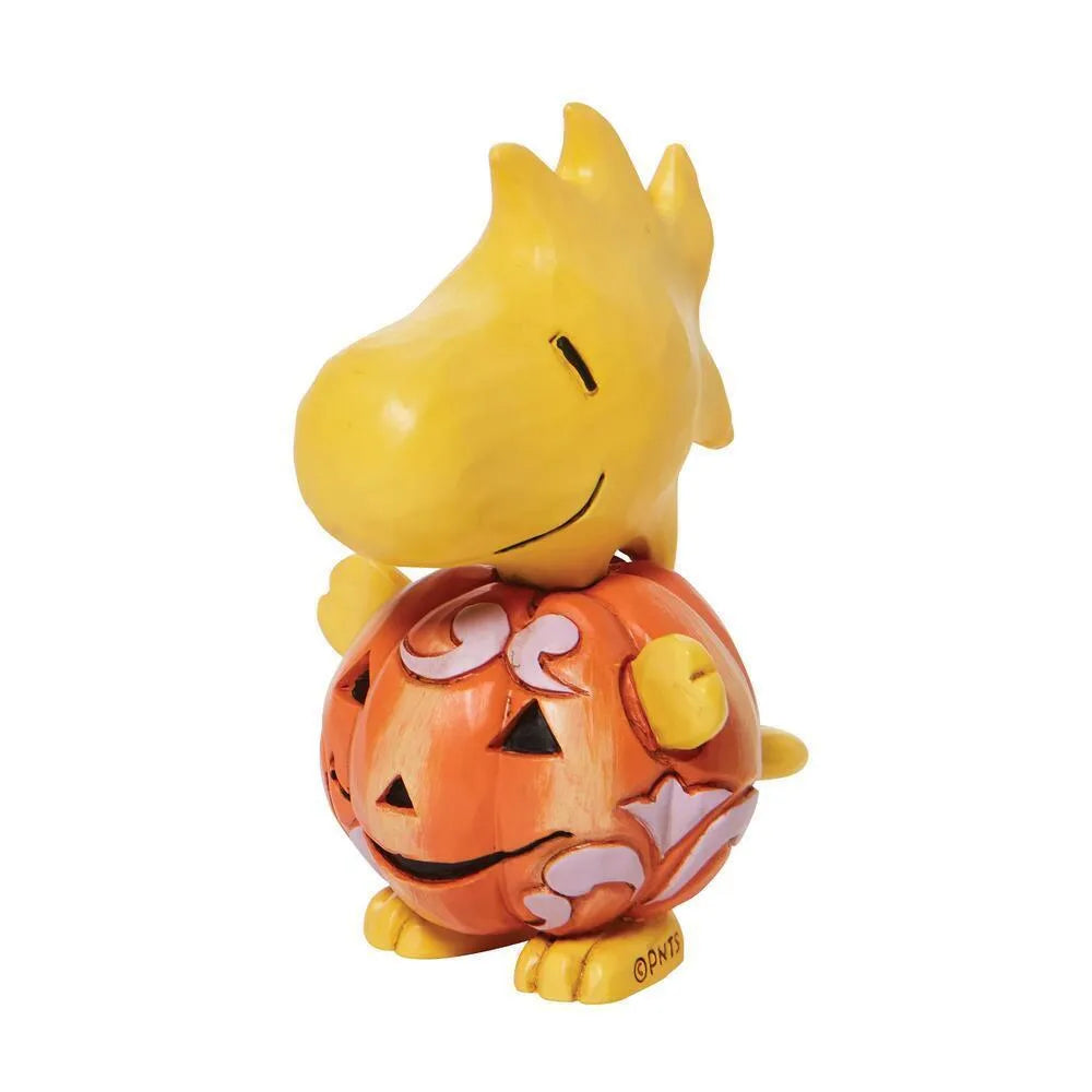 Peanuts by Jim Shore - Woodstock Pumpkin Mini Figurine