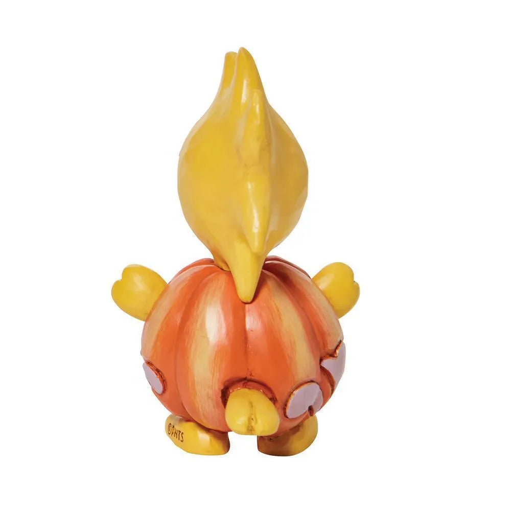 Peanuts by Jim Shore - Woodstock Pumpkin Mini Figurine