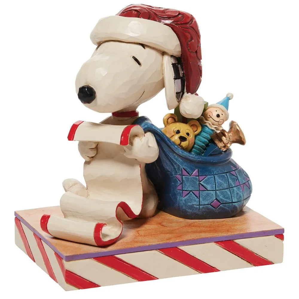 Peanuts by Jim Shore - Santa Snoopy With List & Bag