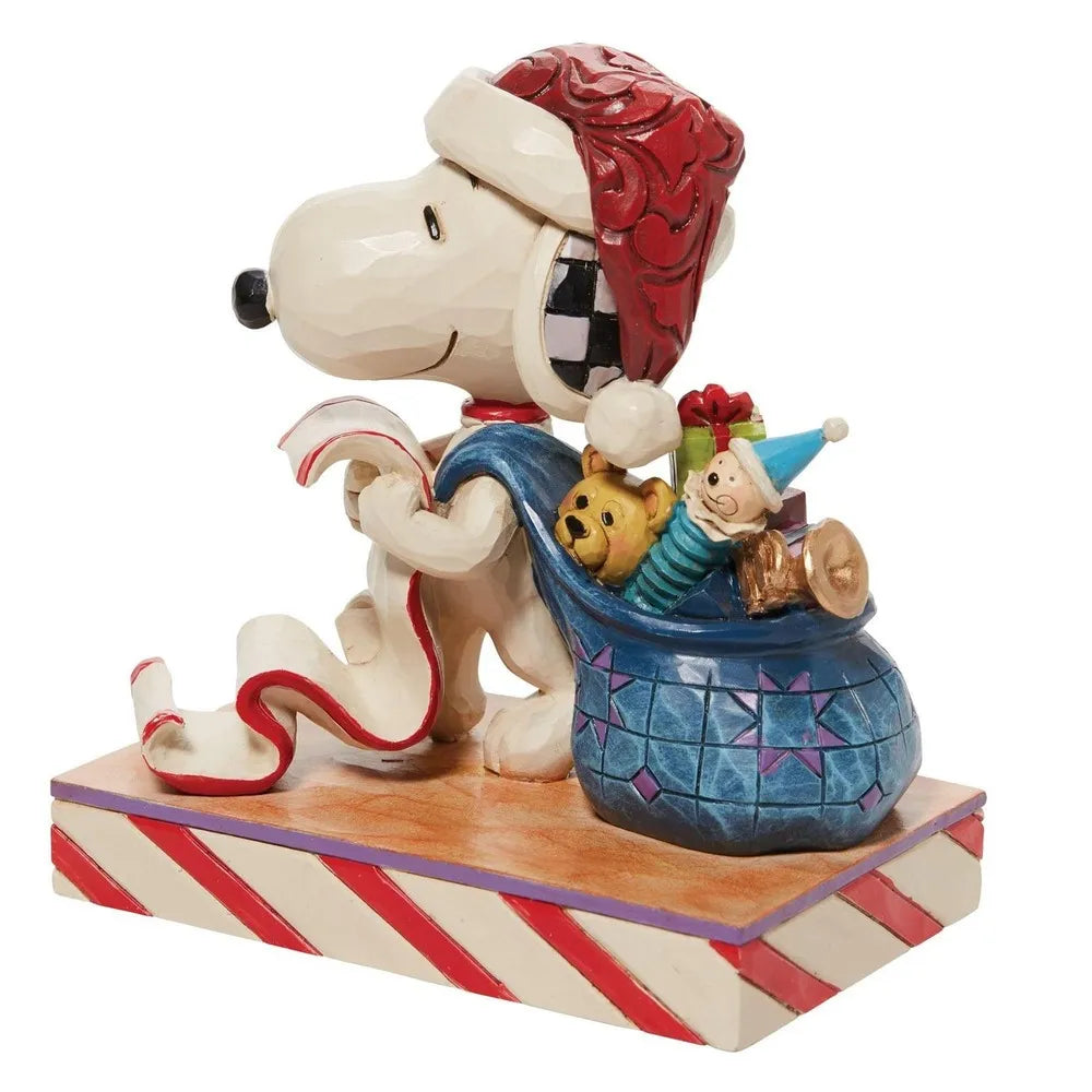 Peanuts by Jim Shore - Santa Snoopy With List & Bag
