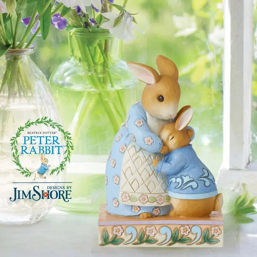 Beatrix Potter by Jim Shore - Mrs Rabbit and Peter Rabbit - don't get into mischief
