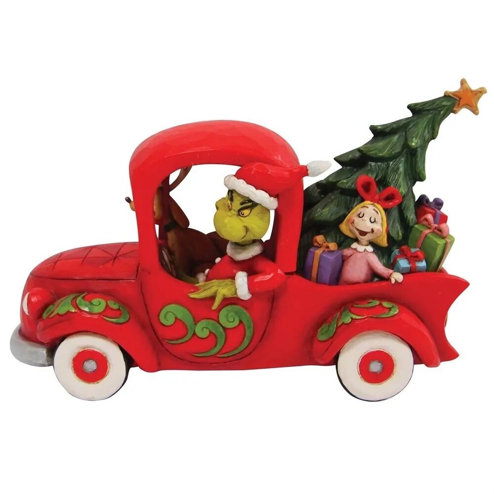 Dr Seuss The Grinch by Jim Shore - Grinch with Friends in Truck