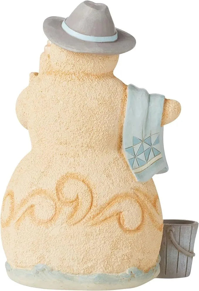 Jim Shore Heartwood Creek Coastal Christmas - Sandman with Beach Towel