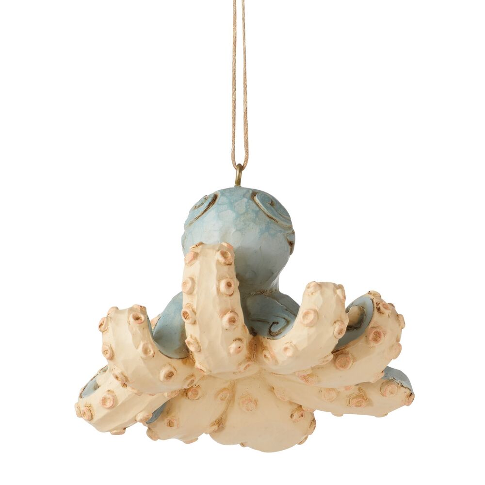 Jim Shore Heartwood Creek Coastal Christmas - Octopus Hanging Ornament