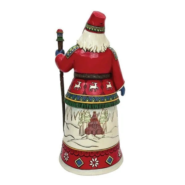 Jim Shore Heartwood Creek - Lapland Santa With Sleigh Scene