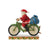Jim Shore Heartwood Creek - Santa Riding Bicycle