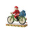 Jim Shore Heartwood Creek - Santa Riding Bicycle