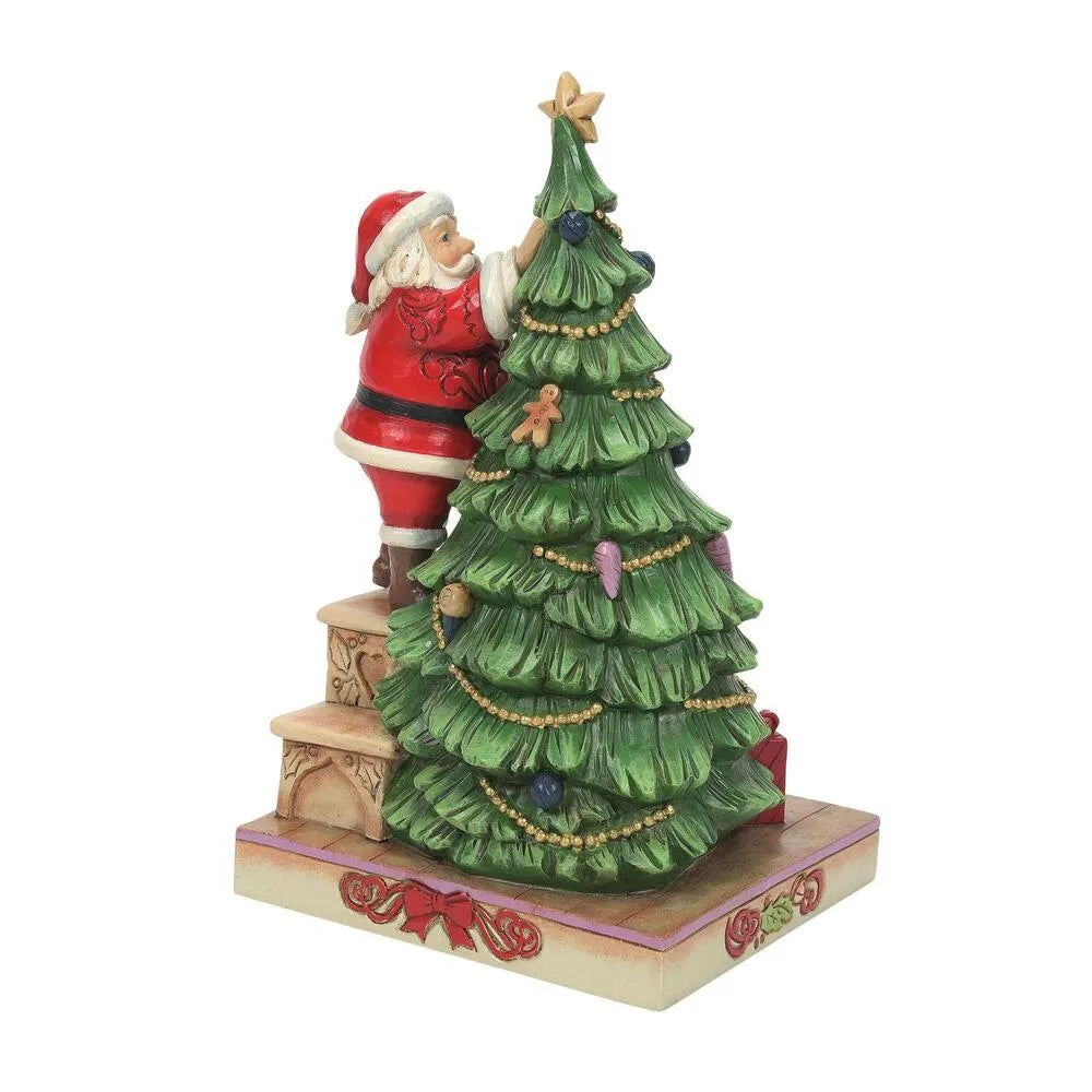 Jim Shore Heartwood Creek - Santa Decorating Tree