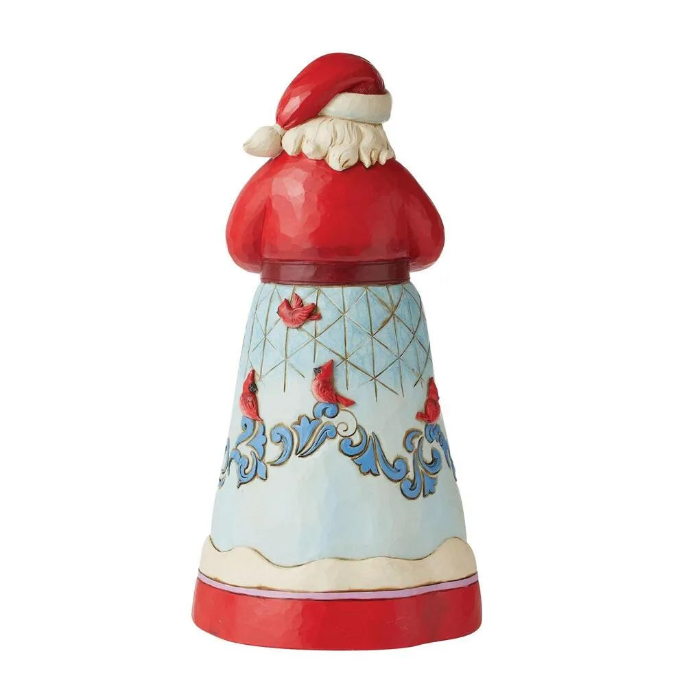 Jim Shore Heartwood Creek - Santa with Cardinals Scene